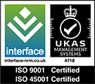 ISO 9001 and ISO 45001 Certification logo